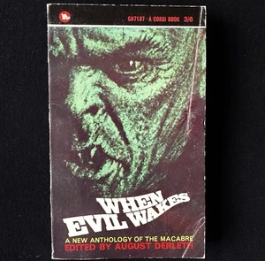 August Derleth - Wenn das Böse erwacht - Corgi Bücher - 1965 Vintage Horror Taschenbücher - Bild 1 von 4