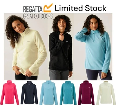 Ladies Regatta Fleece Jumper Sweethart Pullover Micro Half Zip Quick Dry NEW - Image 1 of 4