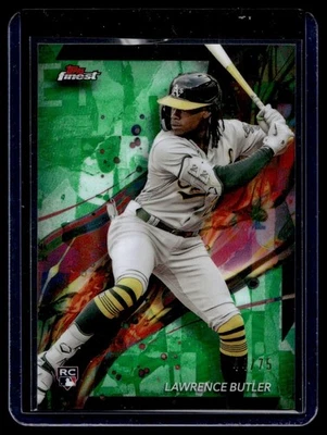 2024 Topps Finest Common Green Lawrence Butler RC 44/75 Oakland Athletics #86 - Image 1 of 2
