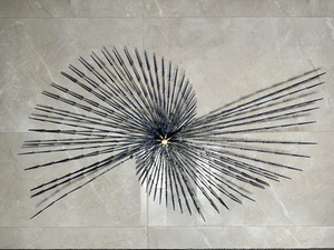 Vintage MCM starburst Brutalist Wall Sculpture Signed Ron Schmidt Nail Art XL - Picture 1 of 7