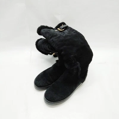 БЕЗ ТАРИФА Louis Vuitton ботинки женщин черная замша 3241271 - Изображение 1 из 4