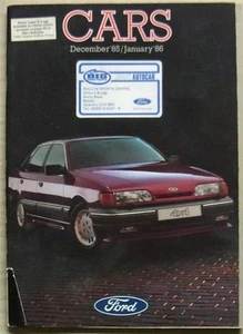 FORD CAR RANGE Sales Brochure Dec 1985/Jan 1986 #FA221/111 ESCORT Orion CAPRI++ - Picture 1 of 4