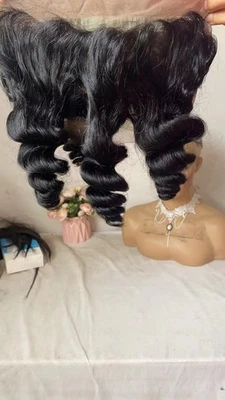 CLEARANCE 360 Lace Closure Loose Wave 18 Inch 100% Human Hair Free Part - Image 1 of 4