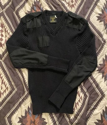 Citadel Military 100% Pure Wool Pullover Stretch V Neck Sweater Men’s 44 England - Image 1 of 4