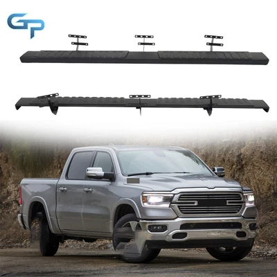 For Dodge Ram 1500 Crew Cab 2019-2023 6" Side Step Running Board Nerf Bar BLK H - Image 1 of 4