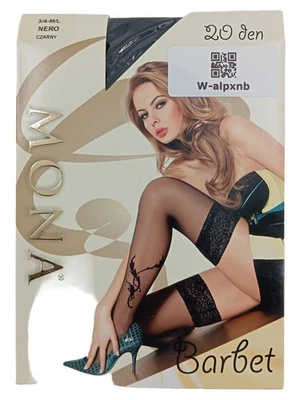 Tespol Sp. z o.o. Collant femme Barbet 20 den noir taille 3x4 dentelle - Photo 1/4