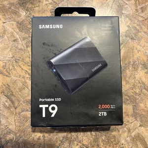 NEW - Samsung T9 2TB USB-A Portable External SSD - Black (MU-PG2T0B) - Photo 1/6