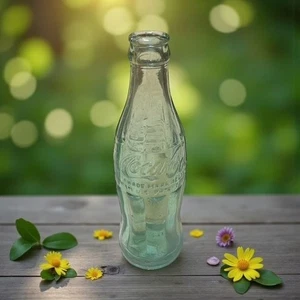 Coca-Cola Glass Bottle 6.5 FL OZ Embossed Logo Green 1959 Atlanta GA - Picture 1 of 8