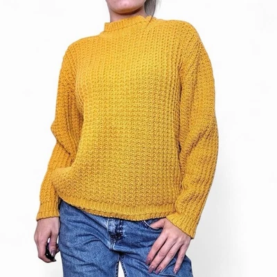 Jersey de punto amarillo vintage años 90 Foto 1 de 4