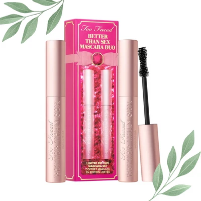 Too Faced Better Than Sex Mascara Duo Full Size Limited Edition 2 × 0.27 oz NIB - Image 1 of 3