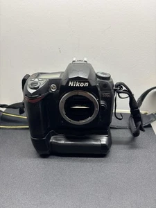 Nikon D70S Body With Hoodman PowerGrip and strap And 2 Batteries Untested - Picture 1 of 6