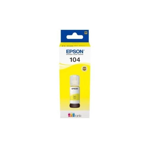 Epson EcoTank 104 чернила заправочный комплект желтый струйный принтер 7500 страниц 70 мл стандартный выход - Изображение 1 из 1