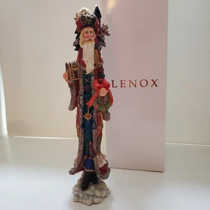 Vintage Lenox Pencil Santa 1998 "Christmas King" Folk Art Christmas Figurine - Picture 1 of 10