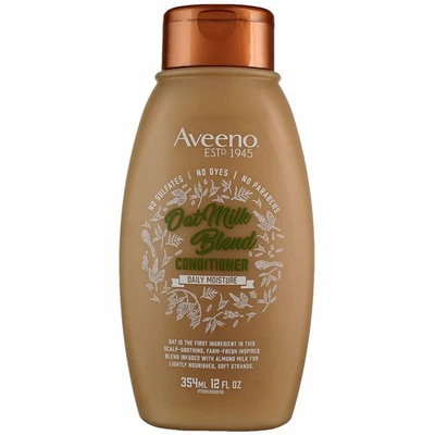 2 Pack Aveeno Oat Milk Blend Daily Moisture Conditioner, 12 fl oz - Image 1 of 2