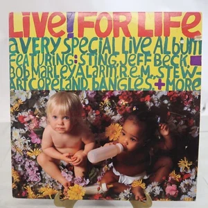 Vinyl Benefit concert Live for Life Jeff Beck Bob Marley Sting Record LP - Imagen 1 de 4
