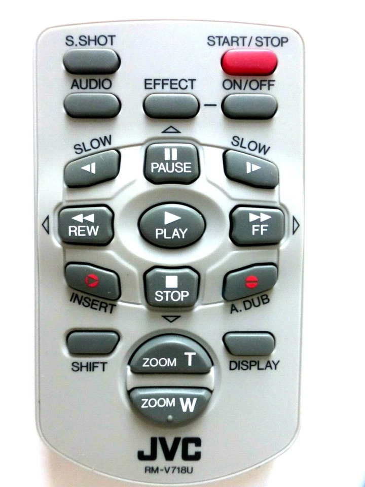 JVC CAMCORDER REMOTE RM-V718U GRD200EK GRD21EK GRD23EK GRD24EK GRD30EK GRD31EK - Image 1 of 1