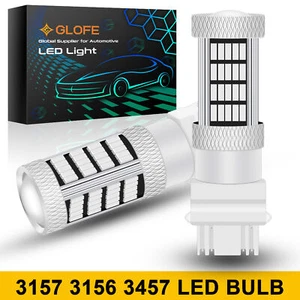 2Pcs 3157 Red LED Brake Tail Light Bulbs For Ford F-150 F-250 F-350 Super Duty - Picture 1 of 12