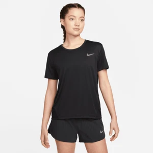 Nike Sportwear Women's Dri-Fit Miler Black T-shirt Top DD7904-010 (A89) - Picture 1 of 4