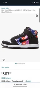 Size 11 - Nike Dunk SB High TV Signal - Picture 1 of 1