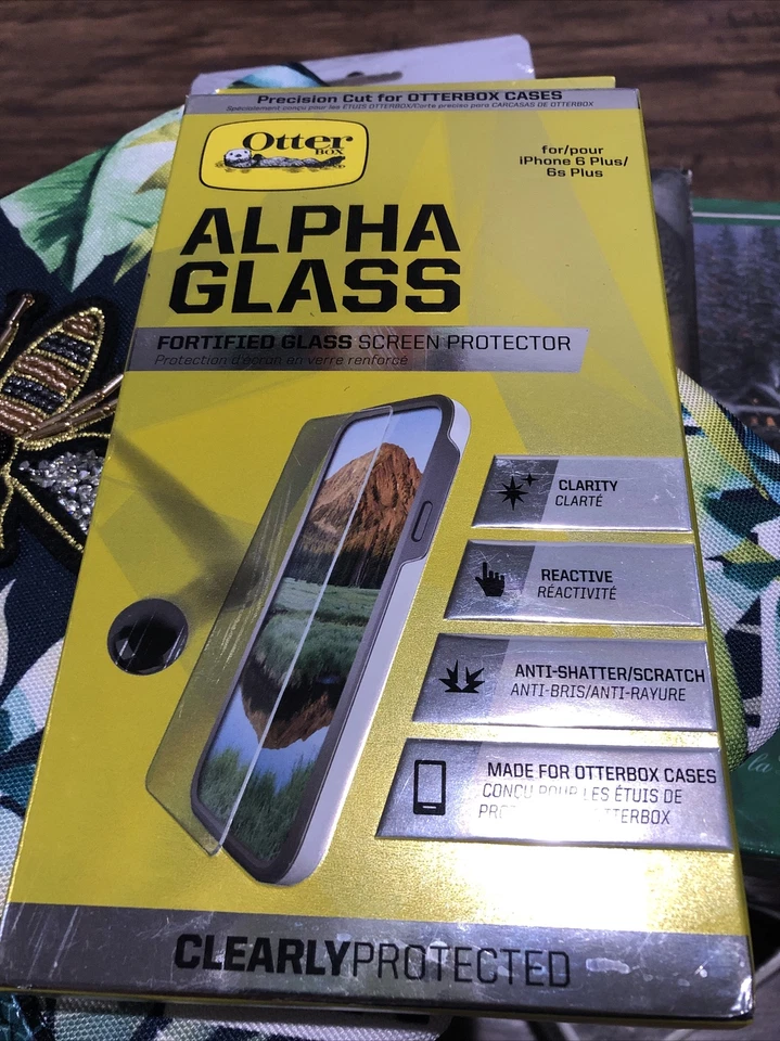 Otter Box Alpha Glass screen Premium Glass iphone 8+, 7+, 6s+, 6+ New - Image 1 of 4