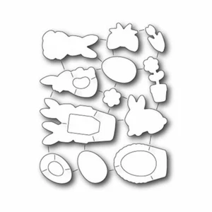 CLEARANCE ~ Memory Box Dies - SPRINGTIME BUNNIES 32169 - Foto 1 di 1