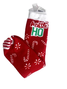 Claire's Christmas Socks Candy Cane Women's Fits 9 -11 Peppermint Holiday - Picture 1 of 8