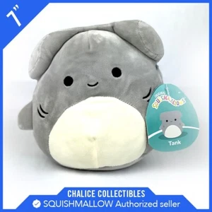 Peluche Squishmallows Kellytoy Sealife Squad Tank the Hammerhead Shark 7" Neuf avec étiquette - Photo 1 sur 1