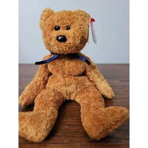RARE NWT Fuzz The Bear Beanie Baby MINT - Picture 1 of 7