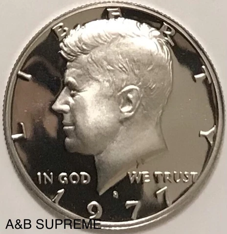 1977 S Kennedy Half Dollar Gem Cameo Clad Proof Cover