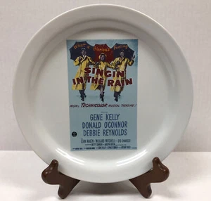 Pottery Barn Appetizer Lunch Plate Singing in The Rain Turner Classic Movies - Picture 1 of 4