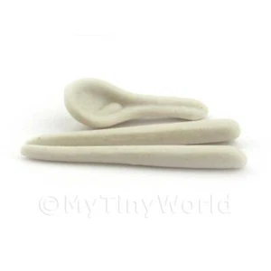 Pair Of Miniature Ceramic Chopsticks And A Soup Spoon - Picture 1 of 1