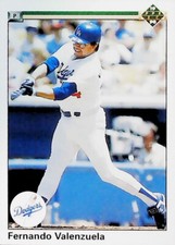 1990 Upper Deck #445 Fernando Valenzuela  LOS ANGELES DODGERS