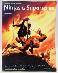 Ninjas & Superspies 2nd Print Revised Edition 1991 Compatible with TMNT & Heroes - Picture 1 of 17
