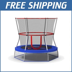 Compact 60-Inch Trampoline for Kids with Safety Net - Ideal First Trampoline - Picture 1 of 9