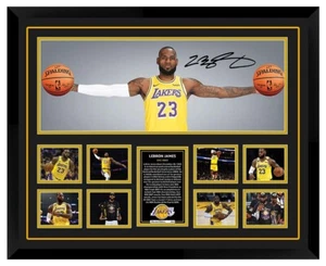 LeBron James LA Lakers Signed Framed Memorabilia - Picture 1 of 2