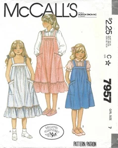 RARO McCall's 7957 LAURA ASHLEY Solero o Jersey y Blusa Talla 7 Patrón SIN CORTES - Imagen 1 de 5