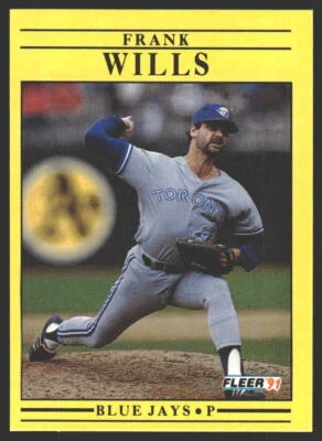 Frank Wills #191b 1991 Fleer Toronto Blue Jays - Image 1 of 2
