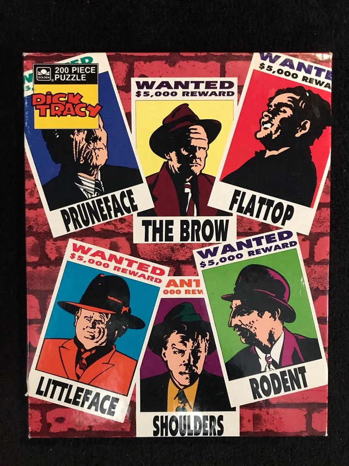 Dick Tracy  200 Piece Puzzle Vintage Golden COMPLETE - Image 1 of 1