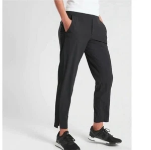 Pantalón al Tobillo Athleta Brooklyn Talla 2 Negro Secado Rápido Ligero Elástico Vacaciones - Imagen 1 de 8
