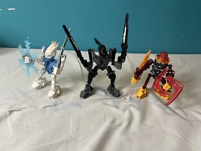 Lego Bionicle Agori Juego De 3, Aktakus Raanu Y Metus Completo Foto 1 de 4