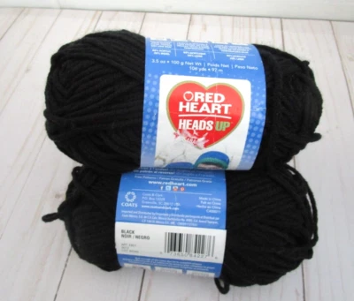 Red Heart HEADS UP - Lote Negro (paquete de 3) Foto 1 de 4