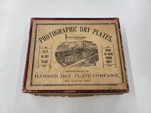 Vintage Hammer Photographic Dry Plates. Box With Used Plates. USA - Picture 1 of 10