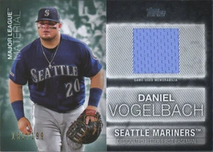 2020 Topps Series 1 DANIEL VOGELBACH MAJOR LEAGUE MATERIAL BLACK /199 MARINERS - Picture 1 of 1