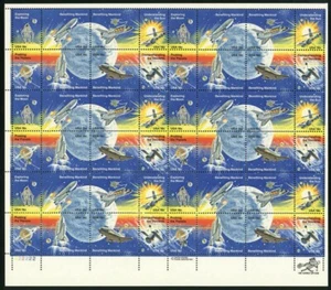 Space Achievement Issue Sheet of Forty Eight 18 Cent Stamps Scott 1912-19 - Picture 1 of 1