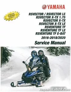 2016-2018 2020 Yamaha RS VECTOR Snowmobile Service Manual : LIT-12618-03-28 - Picture 1 of 1
