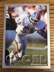 Mike Croel 1993 Fleer Broncos Card #35   *6065* - Picture 1 of 1