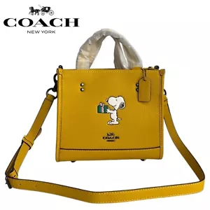 COACH CE918 Coach x Peanuts Snoopy Collaboration Tote Bag Shoulder Bag Women - Picture 1 of 9
