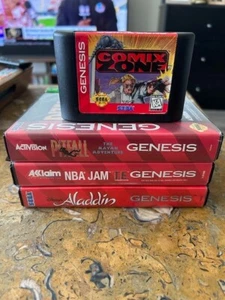 Comix Zone (Sega Genesis, 1995) Authentic Cartridge Only. Pitfall, NBA JAM LOT - Picture 1 of 12