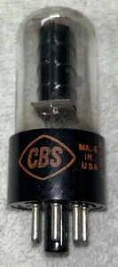 CBS GE 6V6GT Black Plate Vacuum Tube TV7 Tested Strong 74GM - Picture 1 of 3