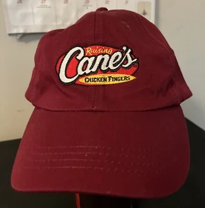Raising Canes Hats Off To You Strap Back Red One Love Embroidered Employee Hat - Picture 1 of 3
